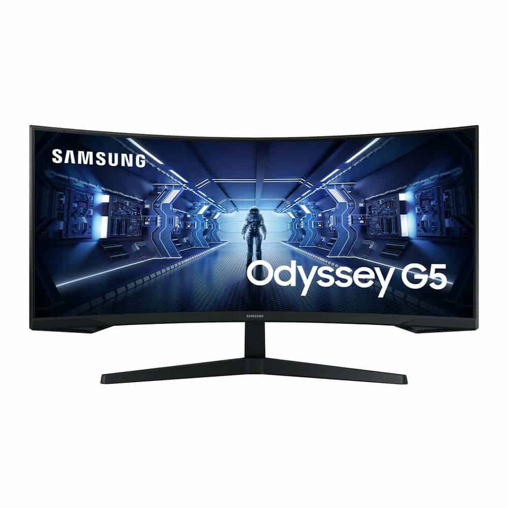 (image for) Samsung 34" Odyssey G5 165Hz FreeSync Premium Curved Gaming Monitor